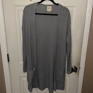 Harper Grey Long Sweater Cardigan